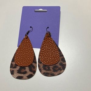 Handmade Faux Leather Earrings
